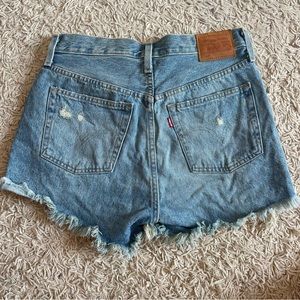Women’s Ripped Levi 501 Shorts